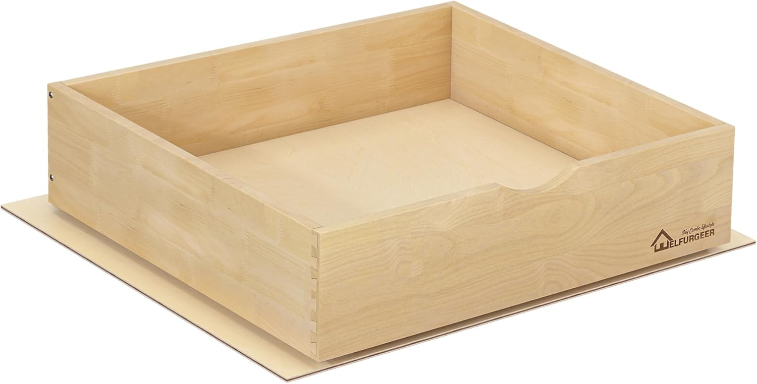 WelFurGeer Soft Close Pull Out Drawers for Kitchen Cabinets