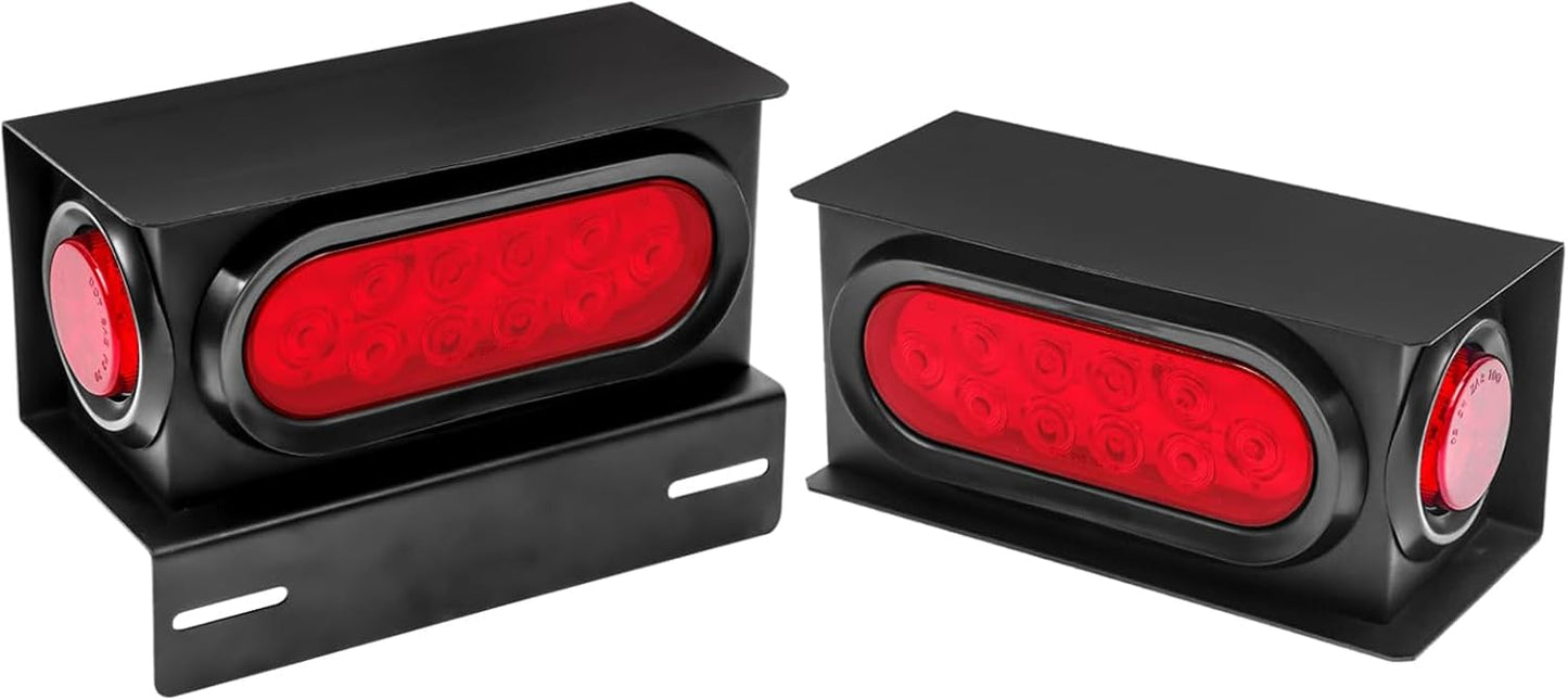 LIMICAR Trailer Lights Welded Mount Steel Boxes Housing Kit