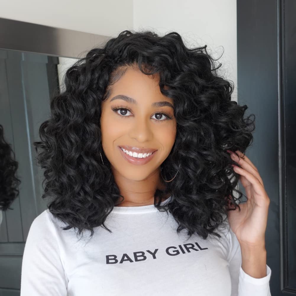 ToyoTree Ocean Wave Crochet Hair - 14 Inch Natural Black Style