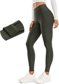 CRZ YOGA Womens Fleece Lined Leggings with Pockets - Warm 28in