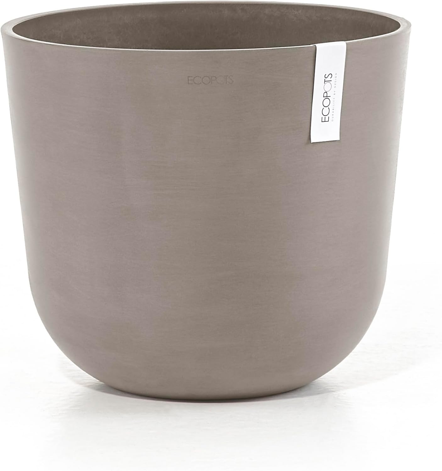 Ecopots Oslo Durable Modern Round Indoor/Outdoor Flower Pot