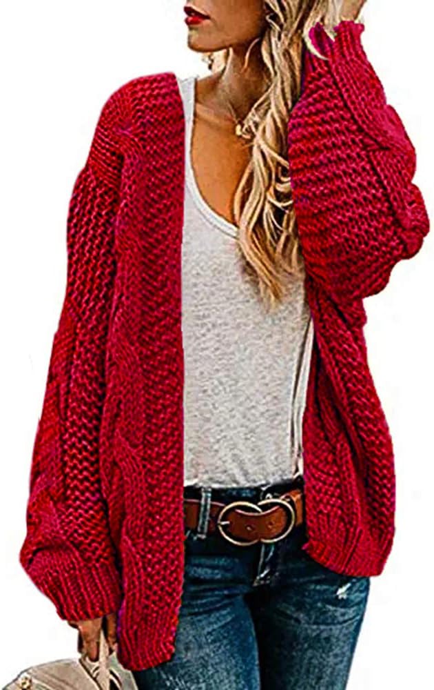 Womens Oversized Chunky Open Front Cardigan Sweater for All Occasions