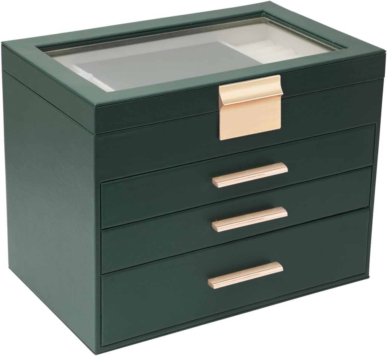 BOOVO Jewelry Boxes for Women - Elegant 6 Layer Organizer