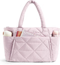 Puffy Tote Bag for Women - Large Quilted Travel & Work Tote