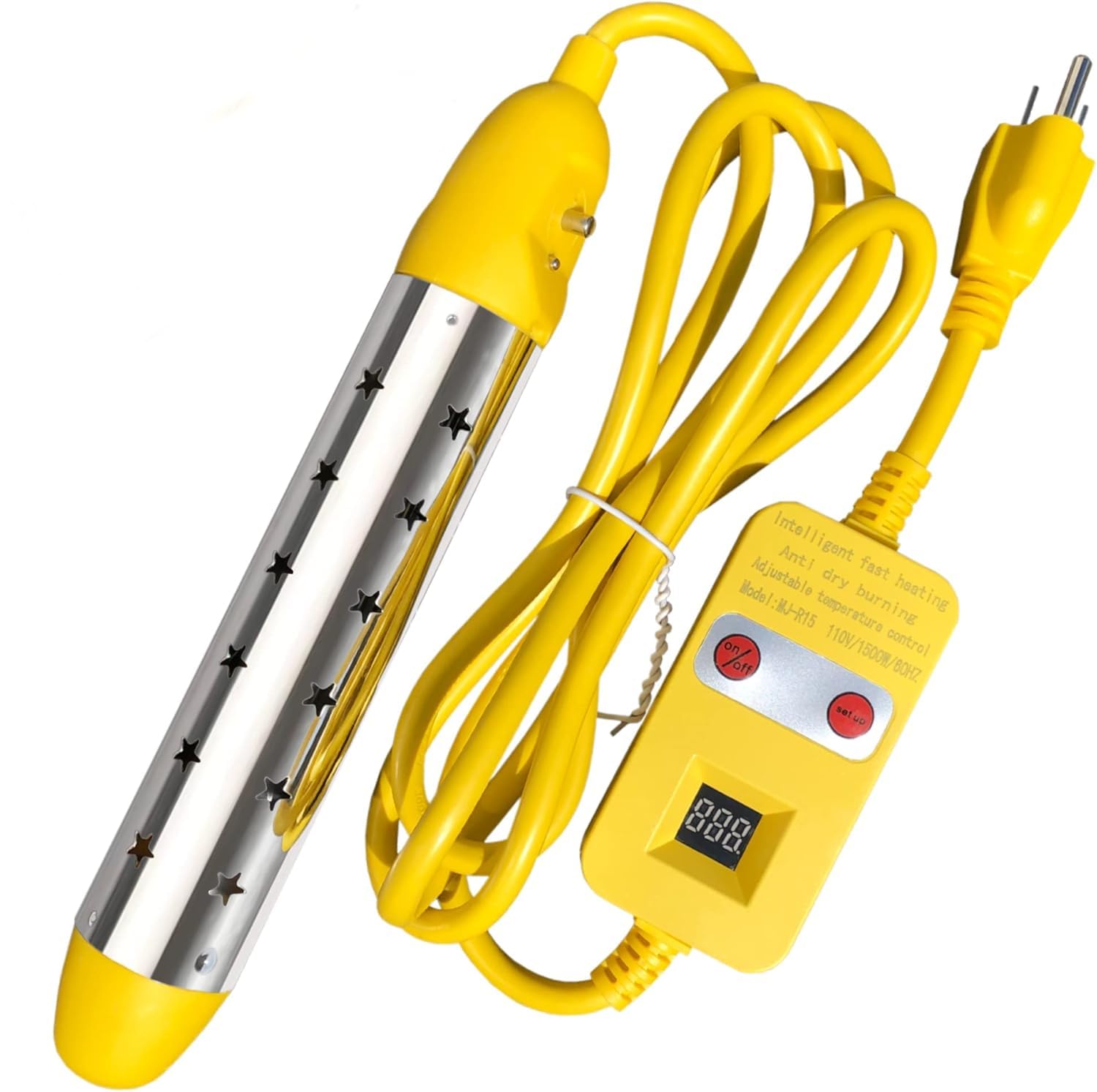 Fast Heat 1500W Portable Water Heater - Rust-Resistant Stainless Steel - KVNTOOLS