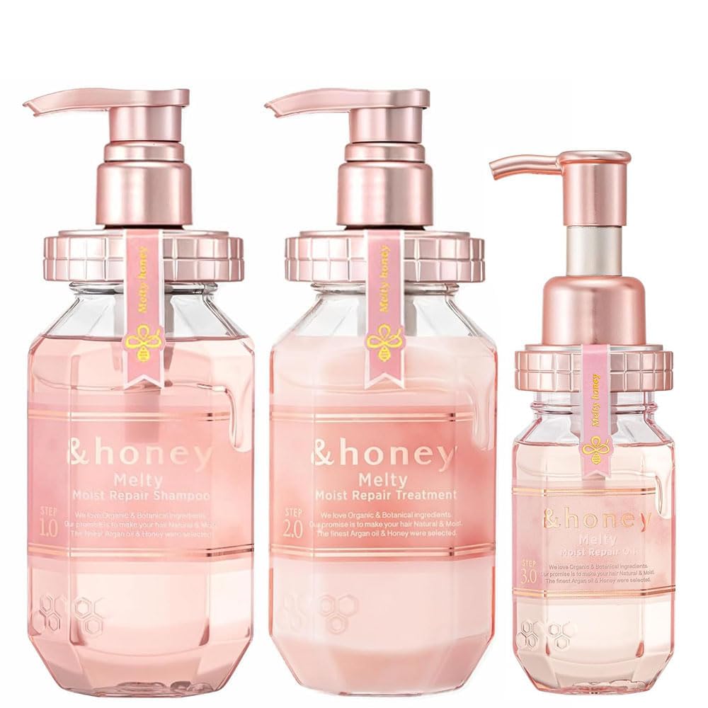 &honey Melty Moist Repair Shampoo Set for Dry Curly Hair