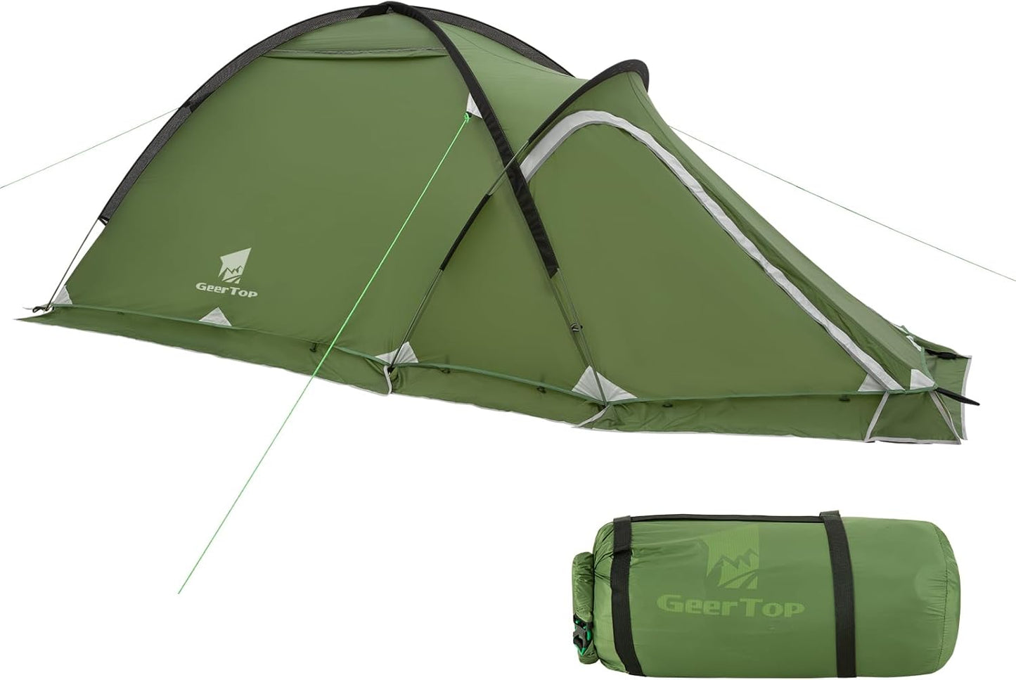 Geertop Portable 2 Person 4 Season Tent for All Weather Camping