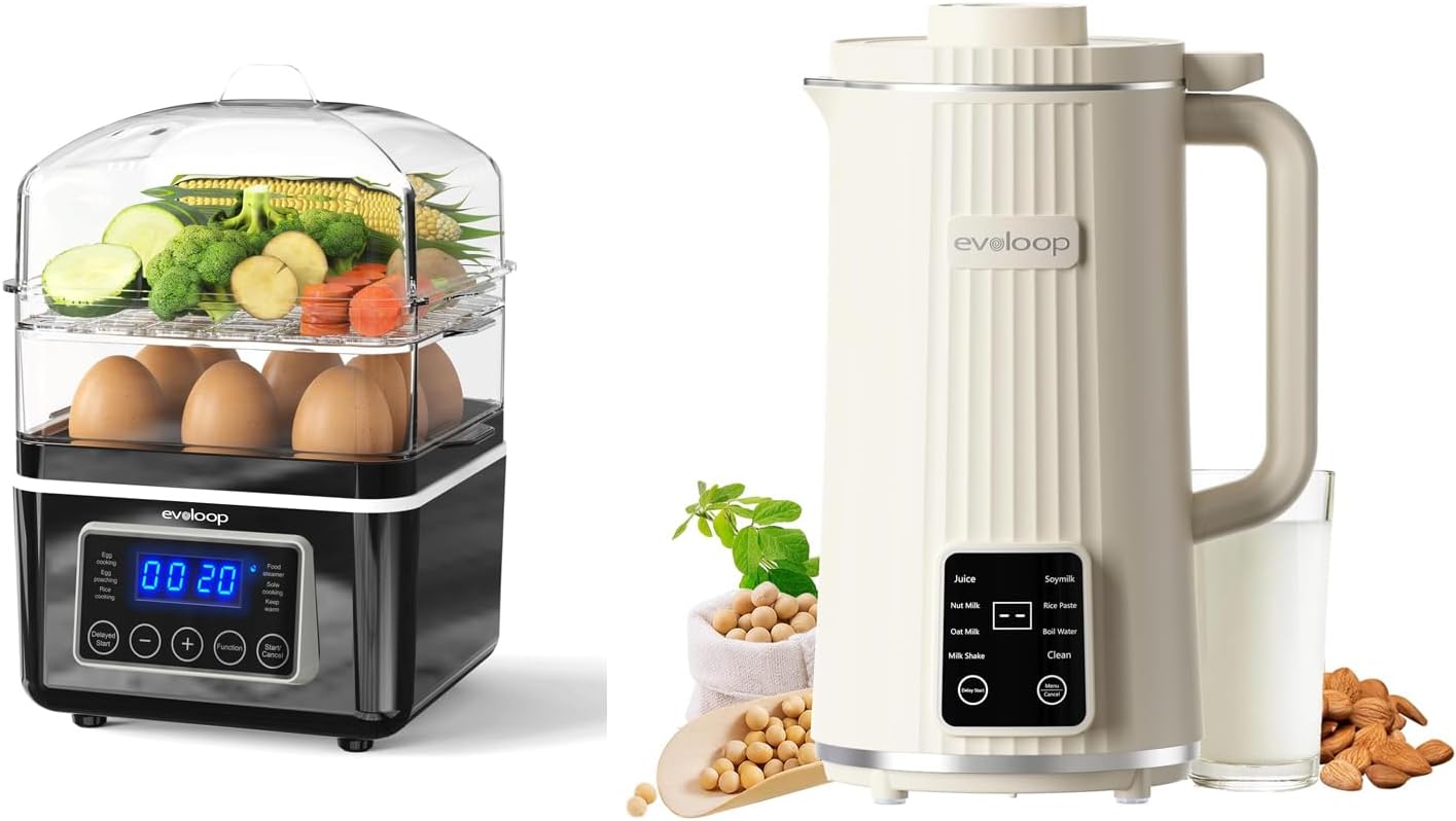 8-in-1 Nut Milk Maker: Steams & Cooks Fast!