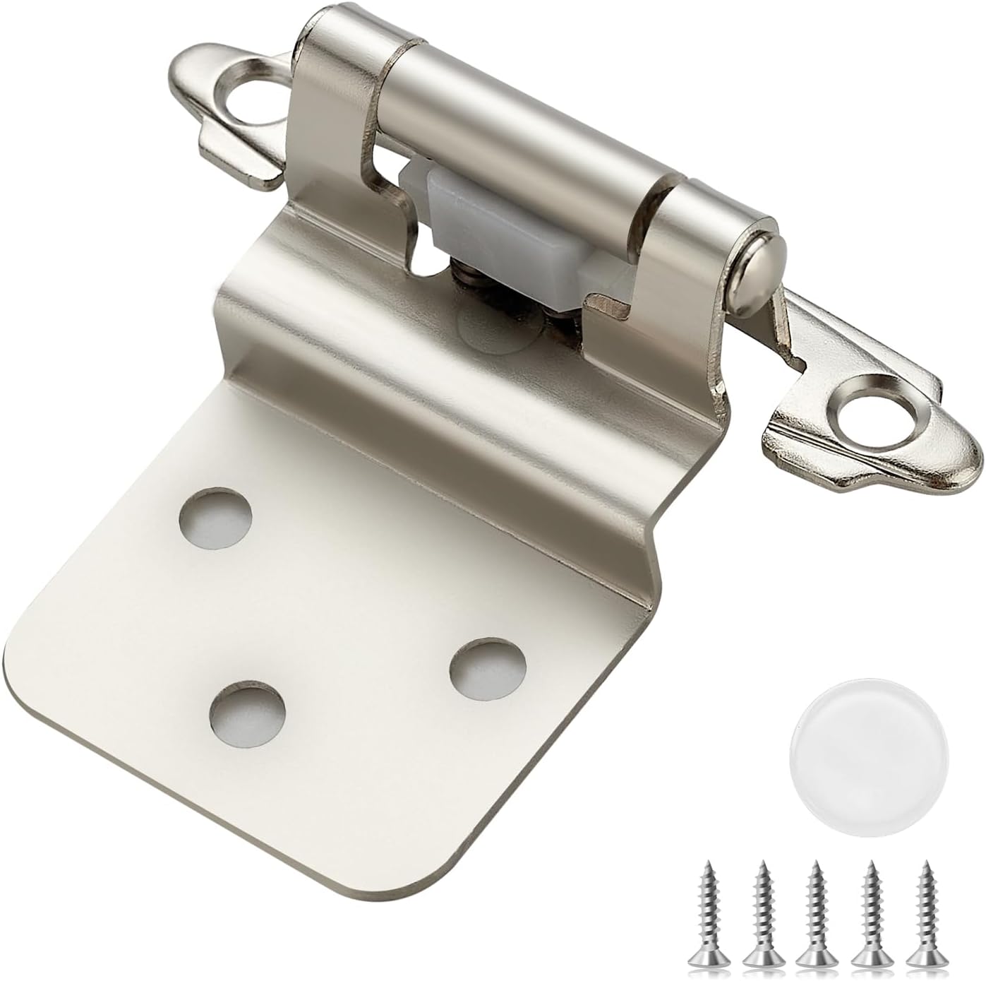 60 Pack 3/8 Inch Insert Kitchen Cabinet Hinges for Easy Use