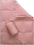 Puffy Duck Down Camping Blanket - Lightweight Warm Throw for Travel