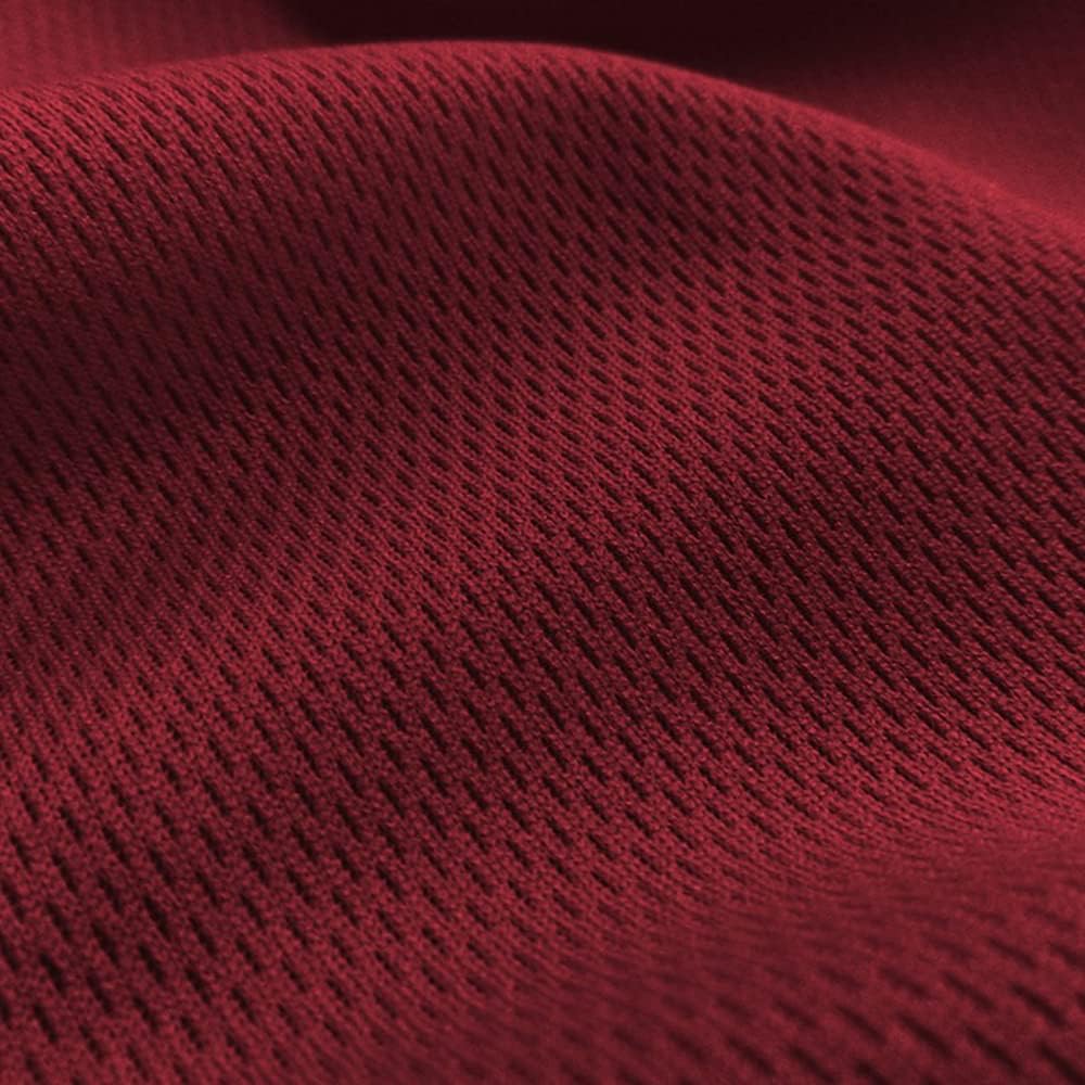 Pico Textiles Burgundy Polyester Dimple Mesh Jersey Fabric Bolt