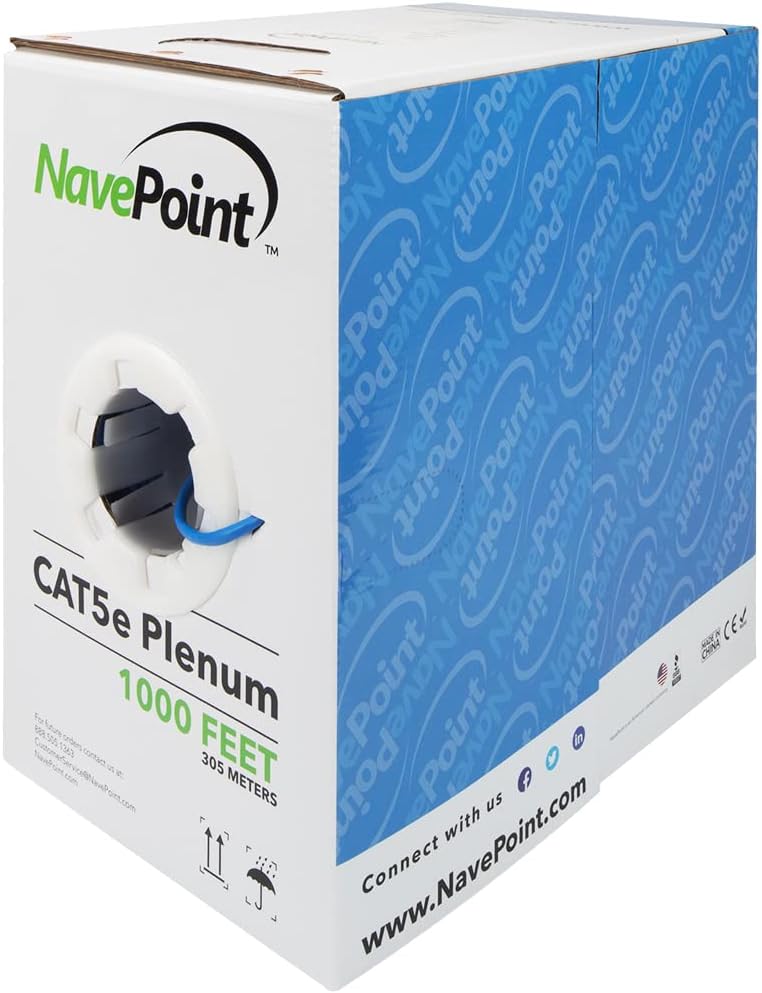 NavePoint Cat5e Plenum Jacket 1000ft Ethernet Cable Review