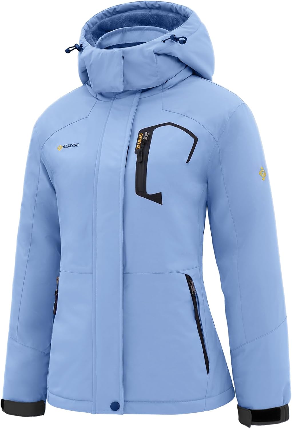 GEMYSE Women's Ski Snow Jacket: Warm, Waterproof & Windproof