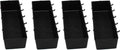 Peg Board Storage Bin 4-Pack - Heavy Duty Black Plastic for Pegboard