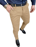 PLEPAN Men's Slim Fit Stretch Dress Pants - Wrinkle-Free Comfort