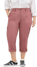 Lee Womens Plus Size Ultra Lux Comfort Cargo Capri Pant (Style VFLD)