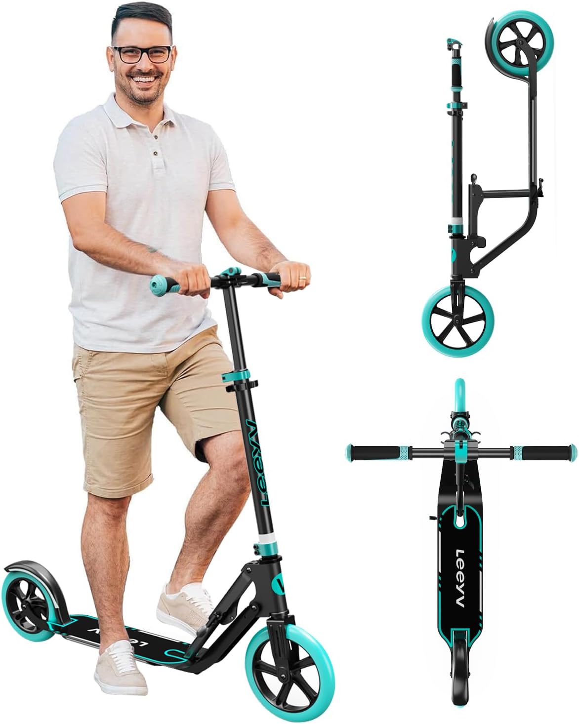 Big Wheel Adult Scooter - Folding, Adjustable, Lightweight Design