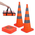 36 Inch Collapsible Traffic Safety Cones 2-Pack - Compact Storage