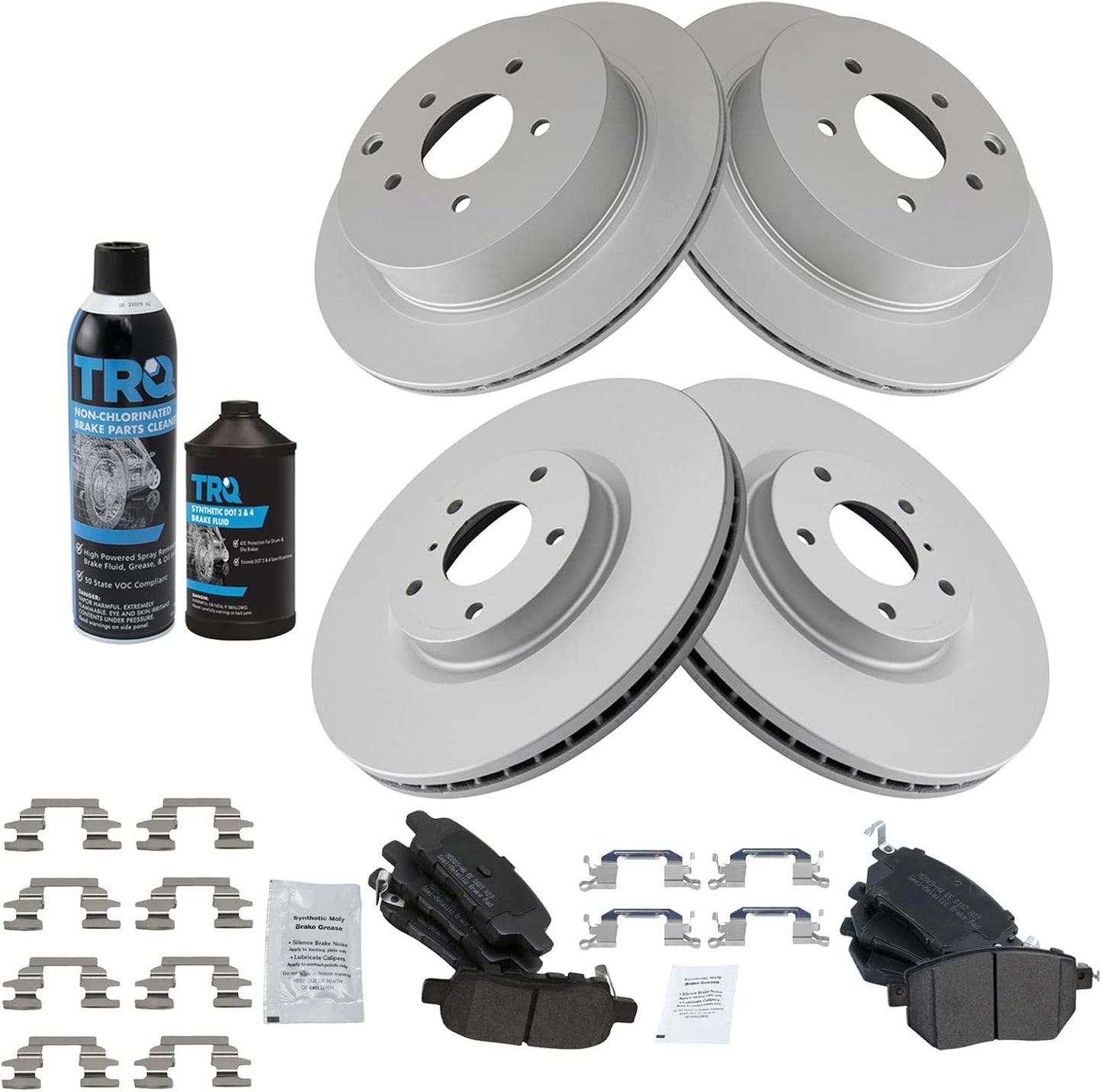 TRQ Brake Pad & Rotor Kit for INFINITI FX35 FX45 & Nissan Murano