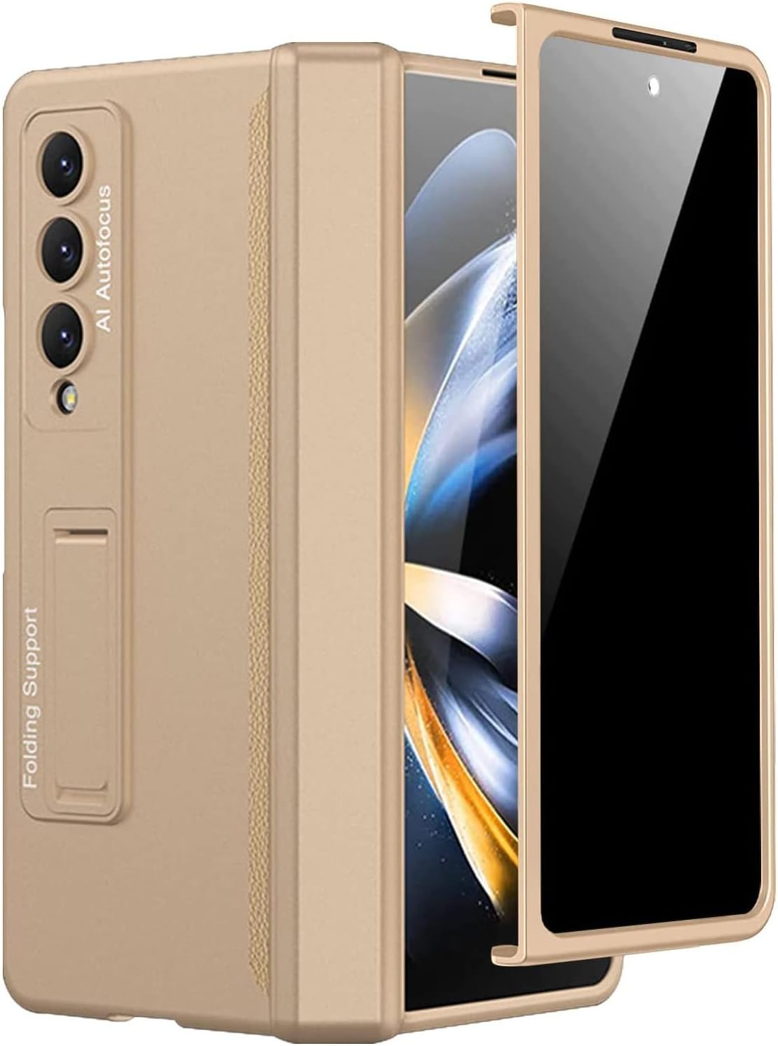 Miimall Galaxy Z Fold 4 Case with Privacy Screen Protector
