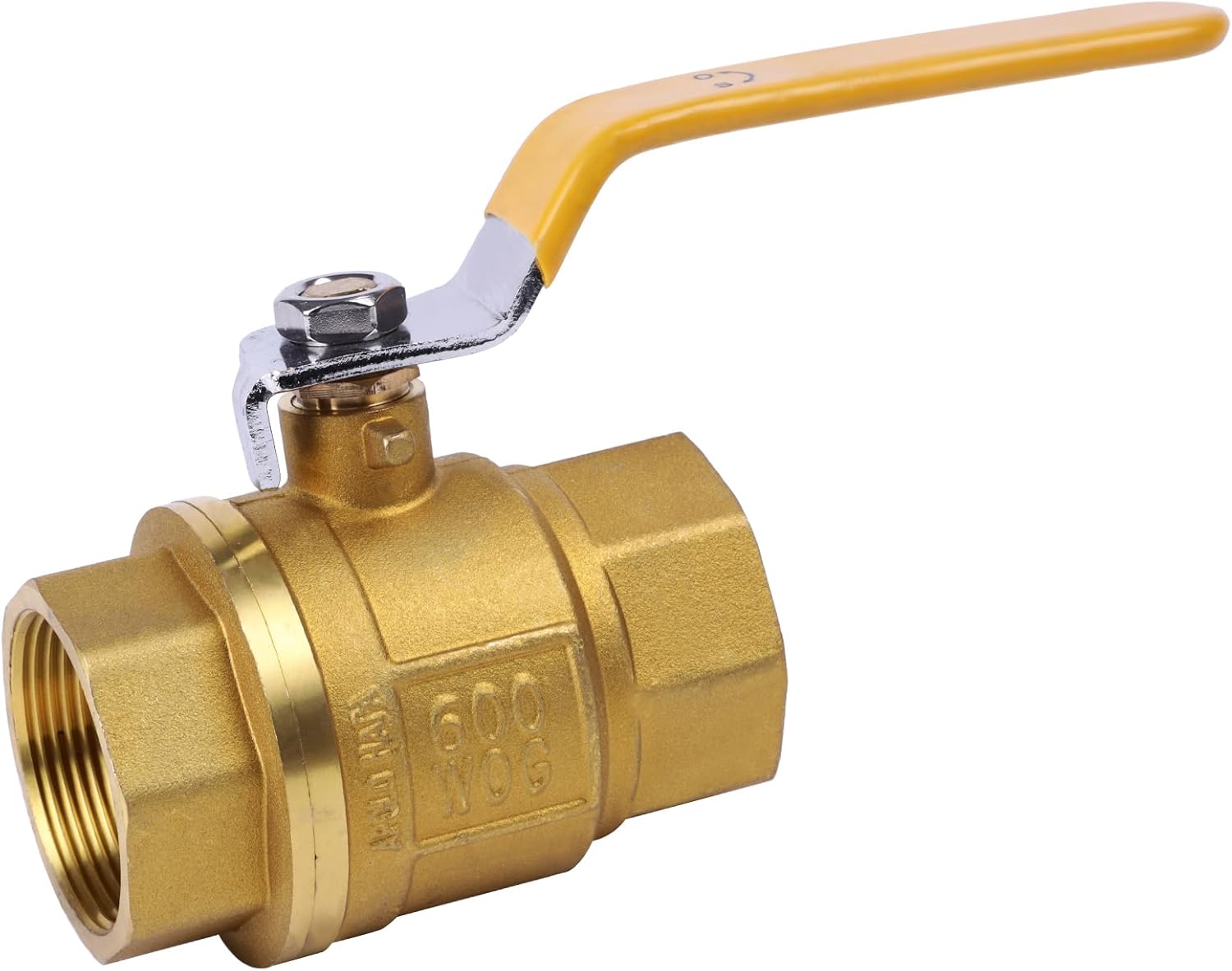 YADIAN 1-1/2in Full Port Brass Ball Valve for Water Shut Off