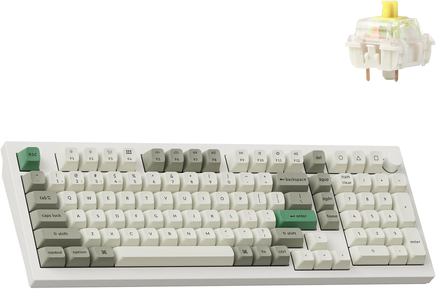 Premium Wireless Mechanical Keyboard with Hot-swappable Gateron Switches
