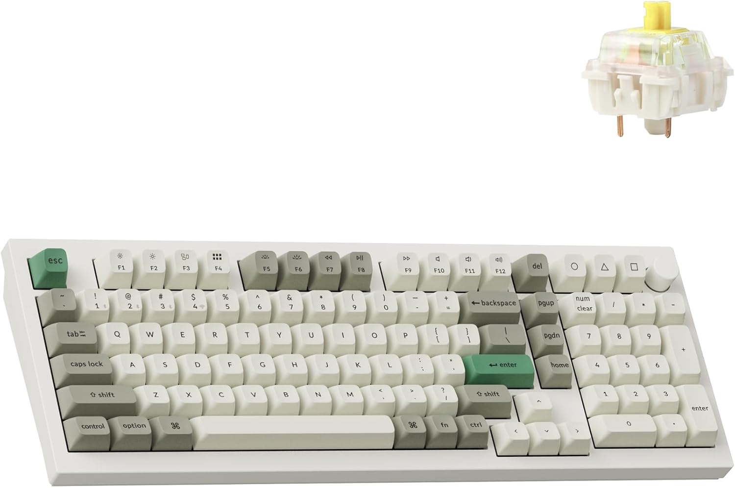 Premium Wireless Mechanical Keyboard with Hot-swappable Gateron Switches