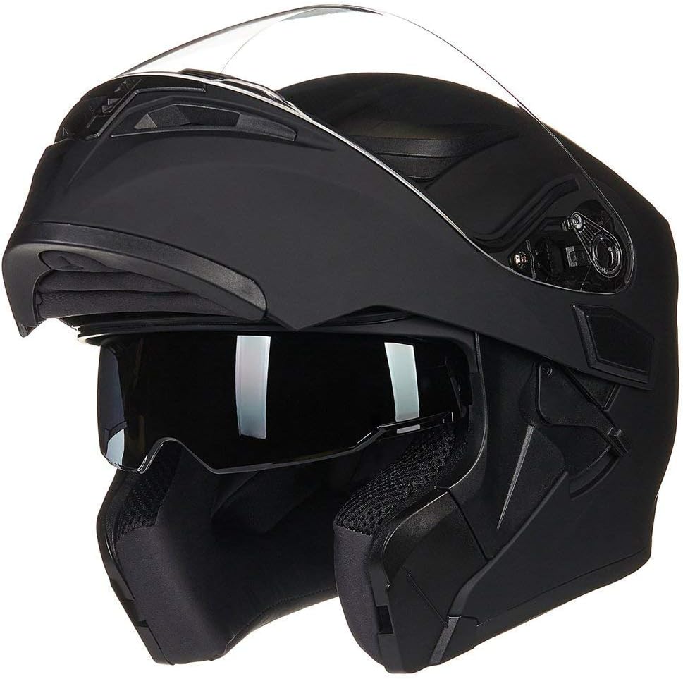 ILM Motorcycle Dual Visor Flip Up Modular Full Face Helmet Review