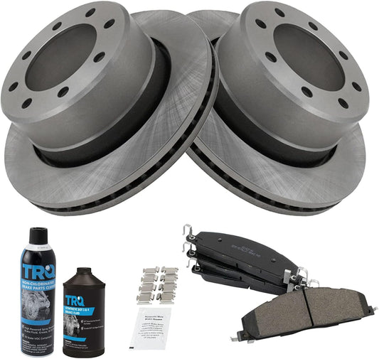 TRQ Rear Brake Pad & Rotor Kit for Dodge Ram 2500 3500 1500