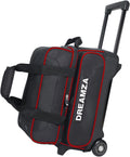 2 Ball Bowling Bag with Wheels - Smooth Rolling Double Ball Roller