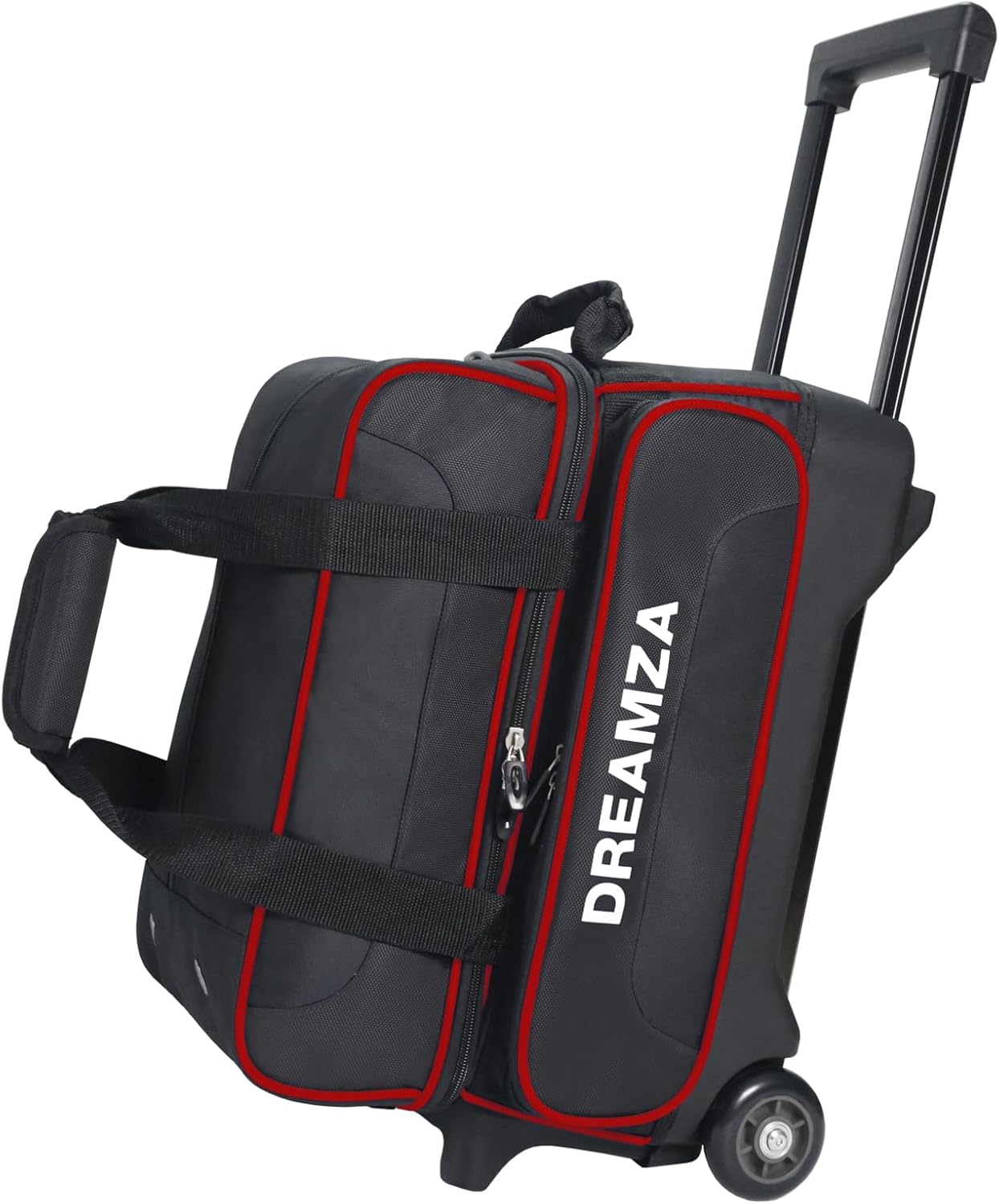 2 Ball Bowling Bag with Wheels for Easy Transport and Storage