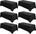 VidaFete Table Cloth 90 in x 132 in 6 Pack Rectangle Tablecloth