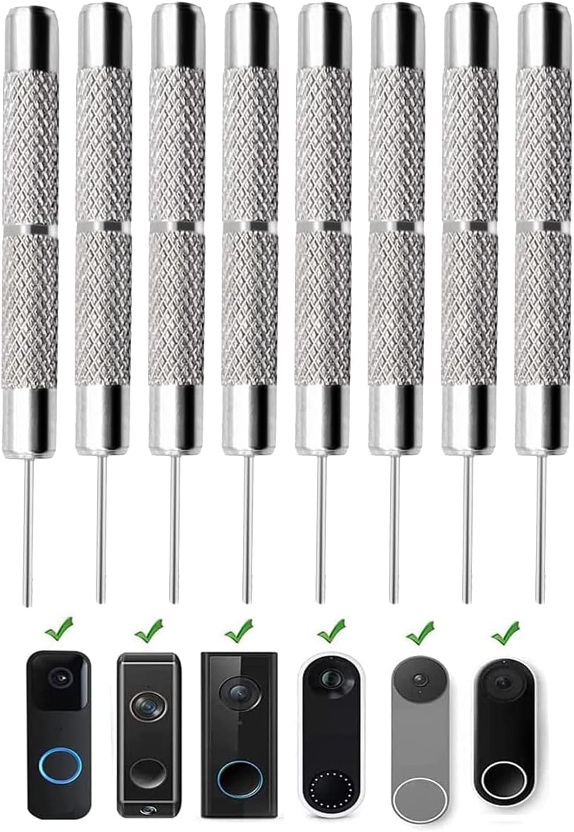 Ultimate Security: 8-Pack Doorbell Removal Pins by AYWFEY