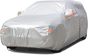 SEAZEN 2 Layers SUV Car Cover for All Weather Protection