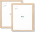 Opposite Wall 8.5 x 11 Solid Oak Picture Frames - Set of 2