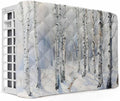 Winter Forest Indoor Air Conditioner Cover for Window Units - Double