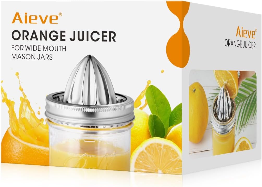 Aieve Stainless Steel Lemon Citrus Juicer Lid