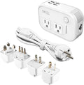FOVAL Power Step Down 220V to 110V Travel Voltage Converter - 4 USB