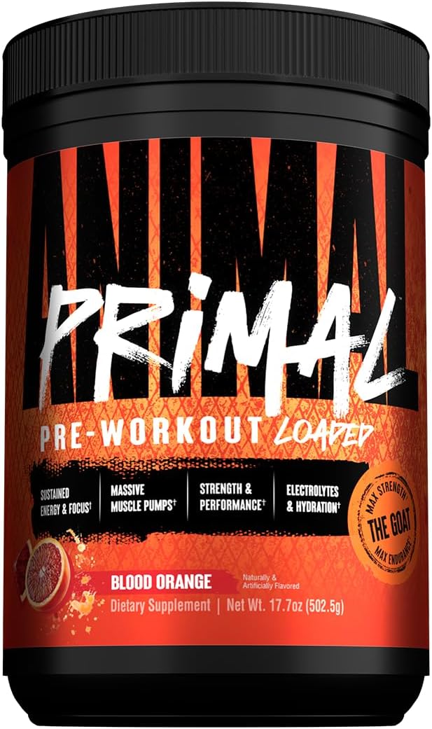 Animal Primal Muscle Hydration Preworkout Powder for Energy