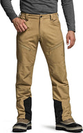 CQR Mens Softshell Fleece Lined Winter Hiking Pants (Style K88J)