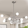 KAISITE Modern Sputnik 10-Light Chandelier - Height Adjustable