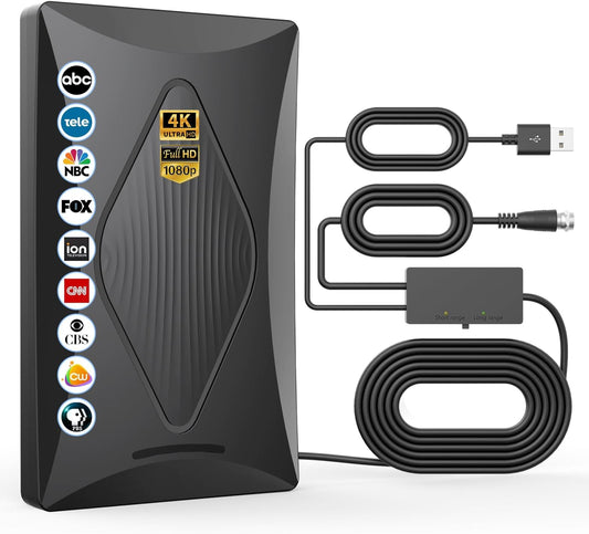 2024 Release Long Range Digital TV Antenna for Smart TVs