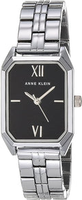 Anne Klein Women's Bracelet Watch - Glossy Black Dial, Adjustable Fit