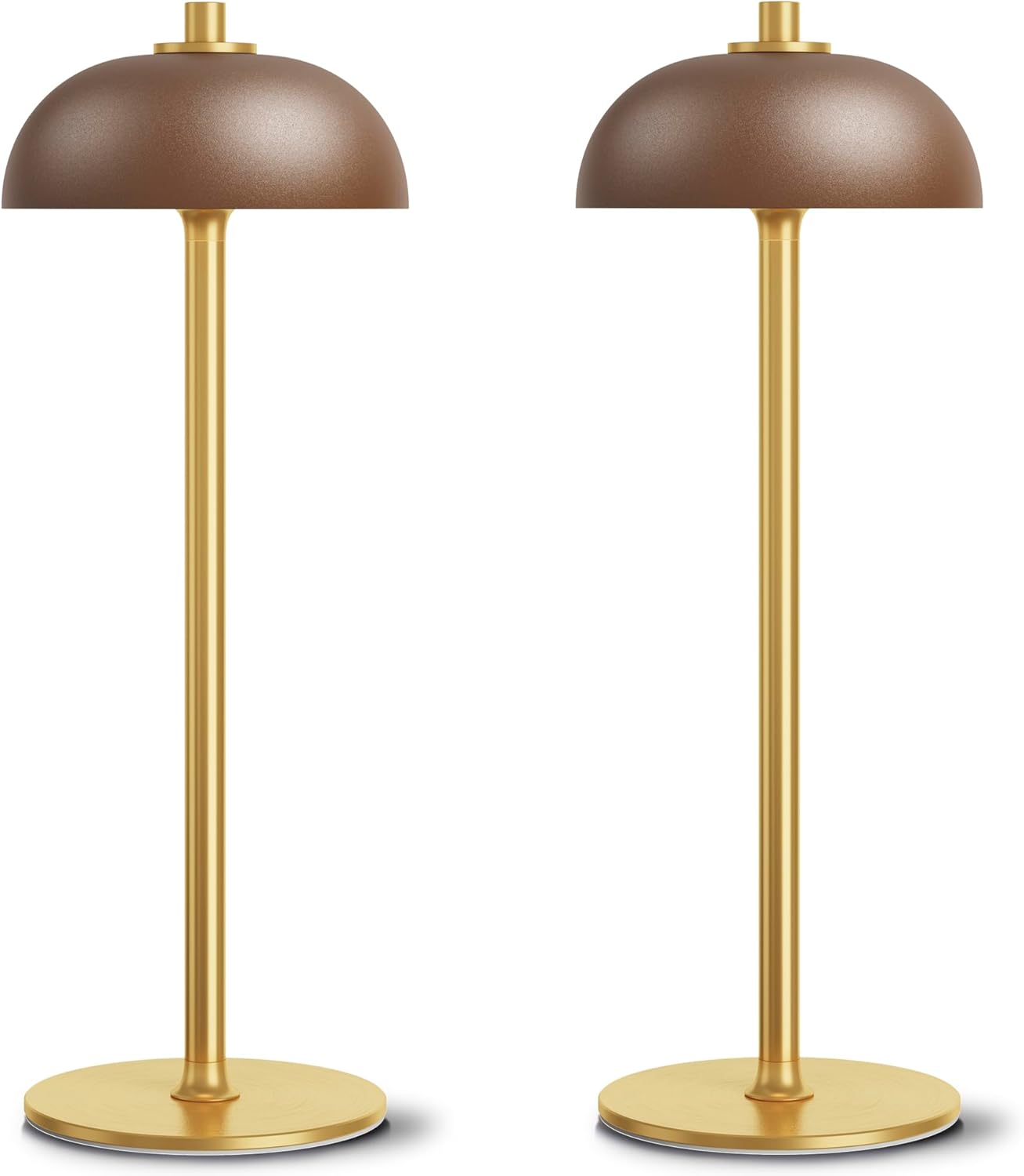 2 Pack LED Cordless Table Lamp with 5000mAh Battery for Home