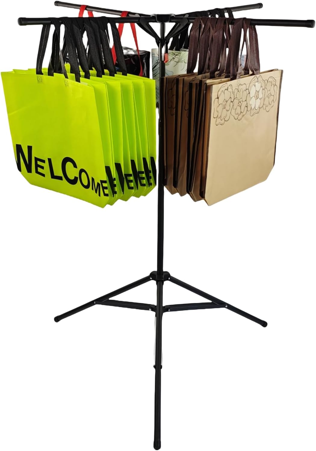 CozyNova Shopping Bag Rack: Adjustable Height & Space-Saving Design