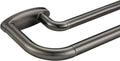 Double Curtain Rods Matte Brushed Grey 72-144 in - Room Darkening