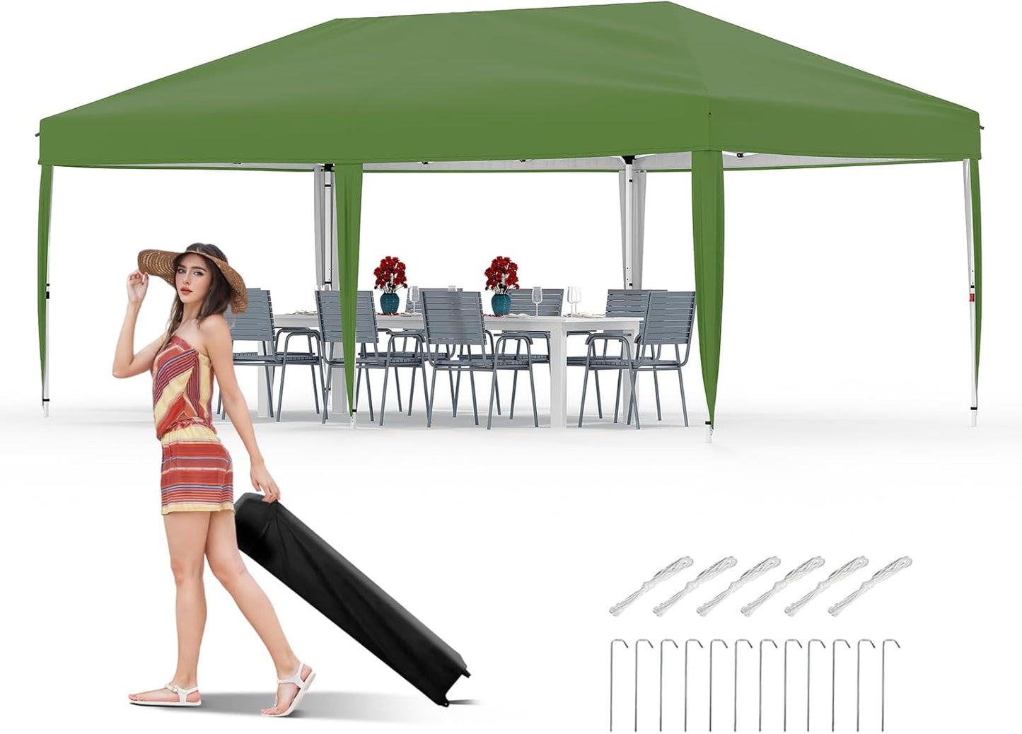 10x20 Pop Up Canopy Tent for Outdoor Events and Activities