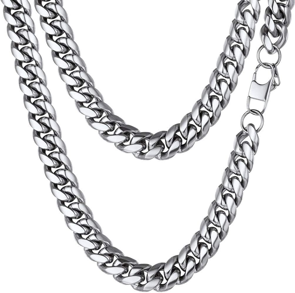 PROSTEEL 316L Stainless Steel Figaro Cuban Chain Necklace Review