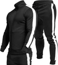 TEZO Men's Casual Active Tracksuit Full Zip Sports Jogging Suit