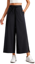 Lightweight Wide Leg Cropped Pants 25in Inseam - Easy Summer Wear